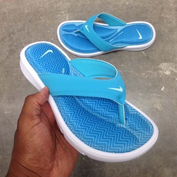 Nike Shoes Wmns Ultra Comfort Thong Print Sandal Blues Poshmark